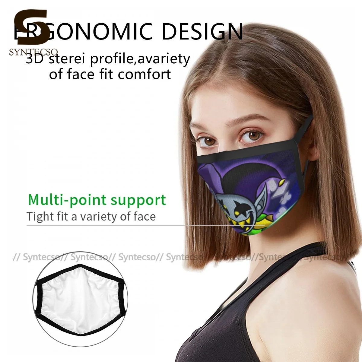 

Deltarune Face Mouth Mask Unisex Dust Reusable Fashion Cloth Charm Facial Mask