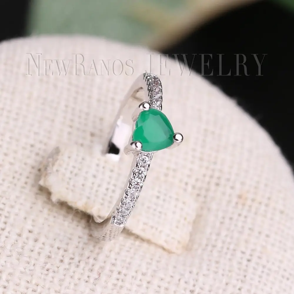 Newranos обручальные кольца для женщин любовь сердце кубический циркон ювелирные