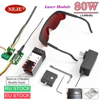 neje 450nm 80w high power laser module kit a40640 laser head built in 2 diodes for cnc laser engraver wood cutting tool