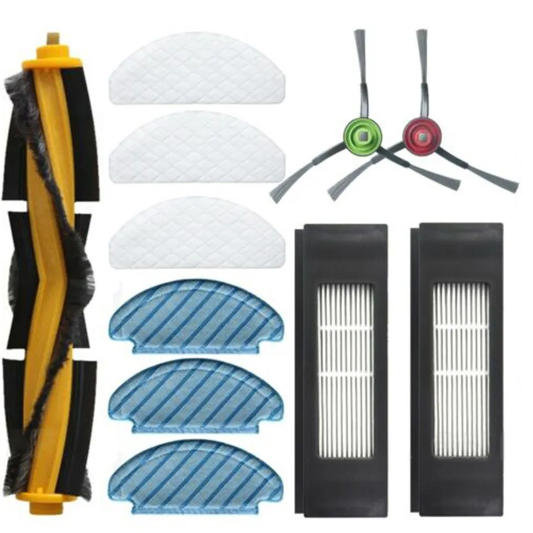 

12pcs/set Main Side Brush Filter Kit For ECOVACS DEEBOT OZMO T8 T5 T5MAX T8MAX Sweeper Vacuum Cleaner Parts