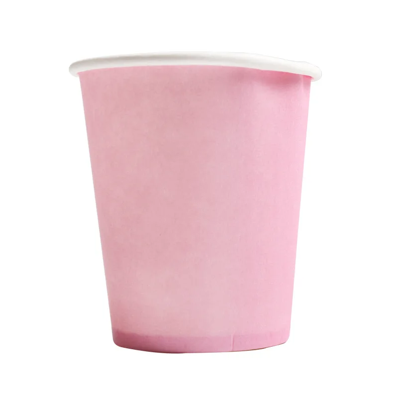 P cup 10pcs 10 шт./компл. DIY Бумага чашки Свадебная вечеринка Пикник Посуда Набор одноразовых стаканчиков украшения душа ребенка Дети День рождения Пикник Красочные - Цвет: P cup 10pcs