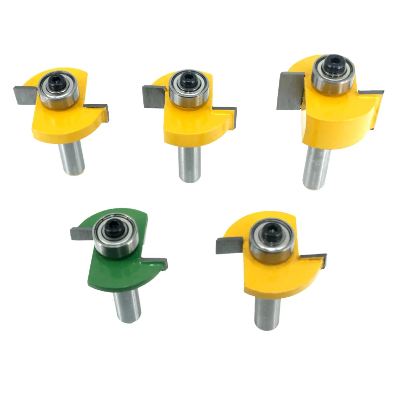 Фреза Т образной формы с подшипником 8 мм 5 шт.|Фреза| |