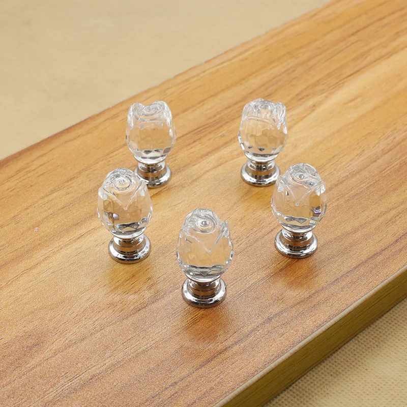 20mm Crystal Handle Single Hole Diamond Glass Drawer K9 Transparent Door Knobs | Обустройство дома