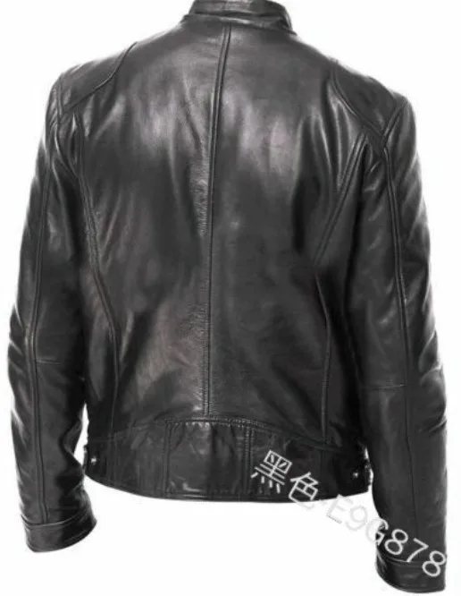 

Men's fashion domineering Youth Popular PU Leather Multi Pocket decoration locomotive comfortable zipper cardigan leather clothe