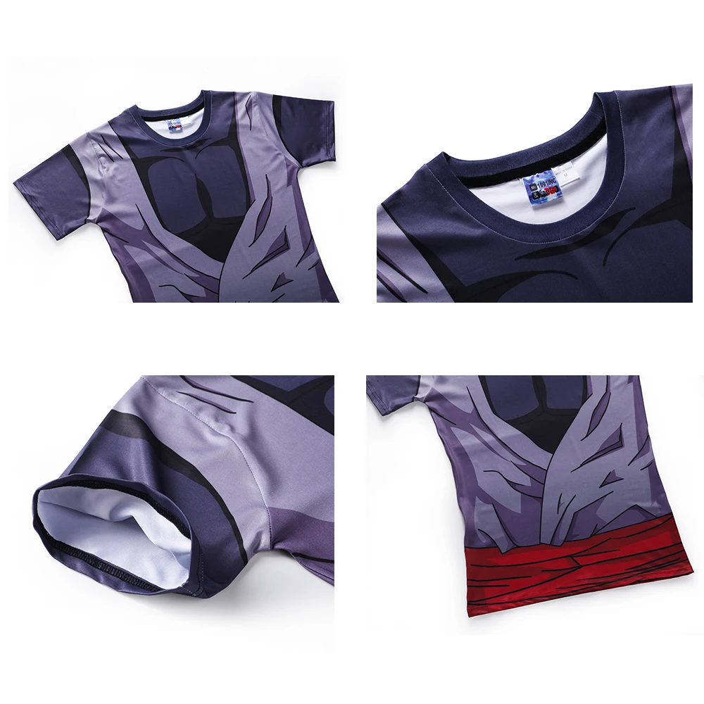 Сон Гоку Топы черного цвета с рисунками из комикса Жемчуг дракона Z гуку костюмы