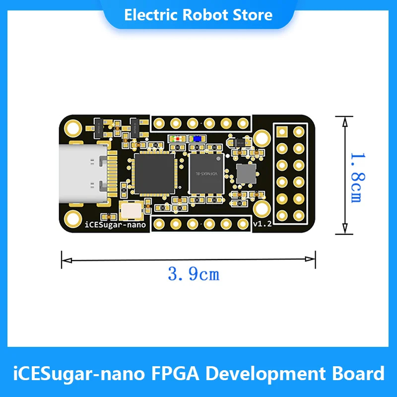 Плата разработки iCESugar-nano FPGA с открытым источником стандартный разъем PMOD iCE40LP1k |