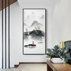 Традиционная китайская абстрактная картина маслом дзен пейзаж на холсте плакат и принты настенные картины для гостиной домашний декор