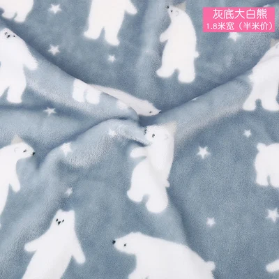 Двусторонняя фланелевая бархатная ткань Farley одежда детское одеяло Пижамный