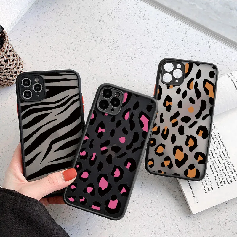 Eopard Print Silicone Phone Case For Cover iPhone 13 12 11 14 Pro Max MINI X XR XS 7 8 Plus SE 2020 Case TPU Back Fundas Coque