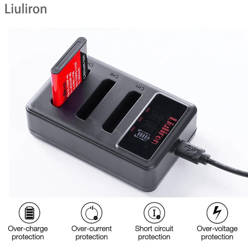 5x Li 40B LI 42B ion аккумулятор LI40B Батарейки + ЖК дисплей USB Зарядное устройство для