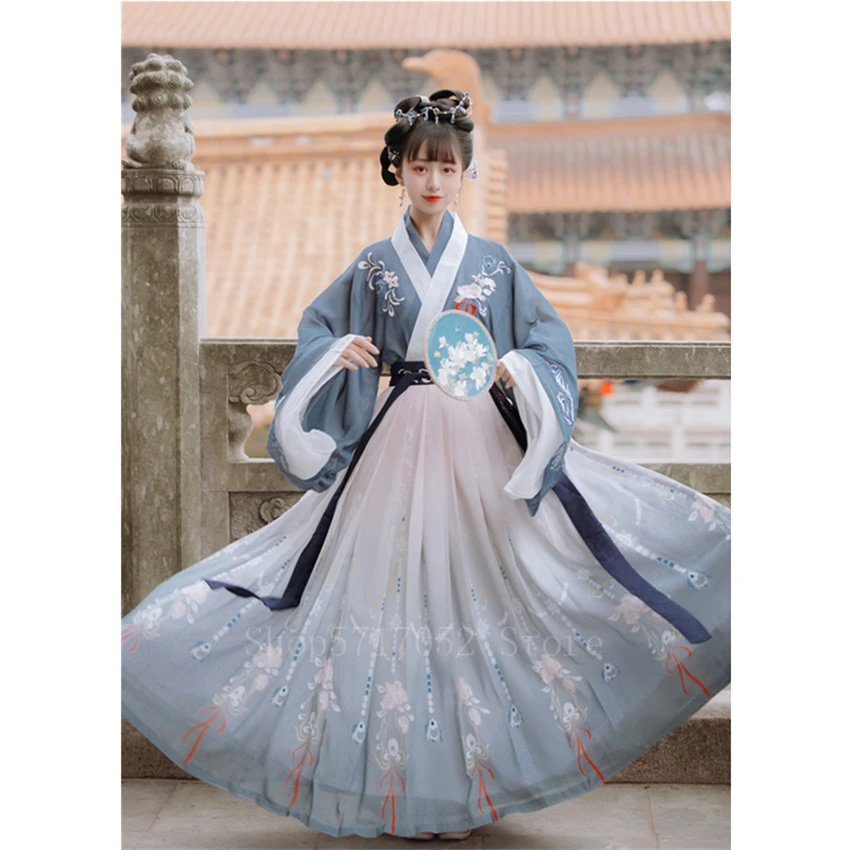 Костюм народного танца для взрослых традиционная китайская одежда ханьфу женщин