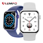 Смарт-часы LEMFO DT100 Plus для мужчин и женщин, умные часы с Bluetooth, вызовами, датчиком сердечного ритма, лучше, чем W37 W46 HW22 HW16