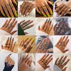 Набор Колец docona из металлического сплава для женщин, Ювелирное Украшение в винтажном стиле с геометрическим дизайном, 19 видов, звезда, полумесяц