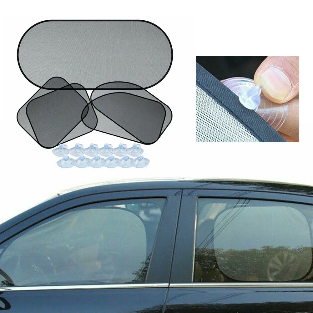 

Car Sun Shades Children Cloth Kids Kit Mesh Net Screen UV Protect 5pcs/set