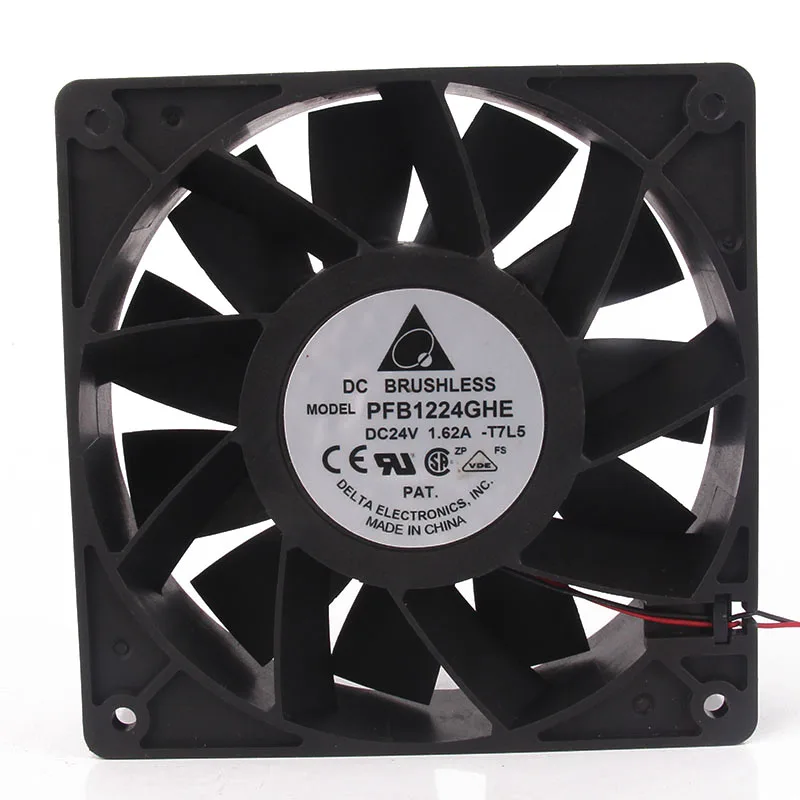 

PFB1224GHE 120x120x38 12038 24V 1.62A 12 Cm 4800PRM High Air Volume ABB Inverter Thermal Paste Gamer Cabinet Cooling Fan