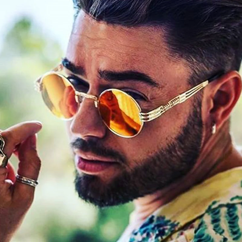 Солнцезащитные очки в стиле стимпанк для мужчин и женщин модные дизайнерские