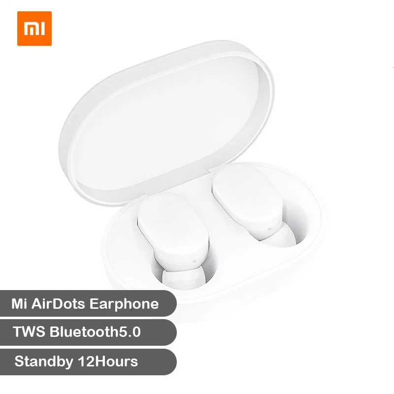 Xiao mi AirDots TWS Bluetooth наушники беспроводные наушники-вкладыши гарнитура 5,0 redmi Airdots Молодежная версия Bluetooth