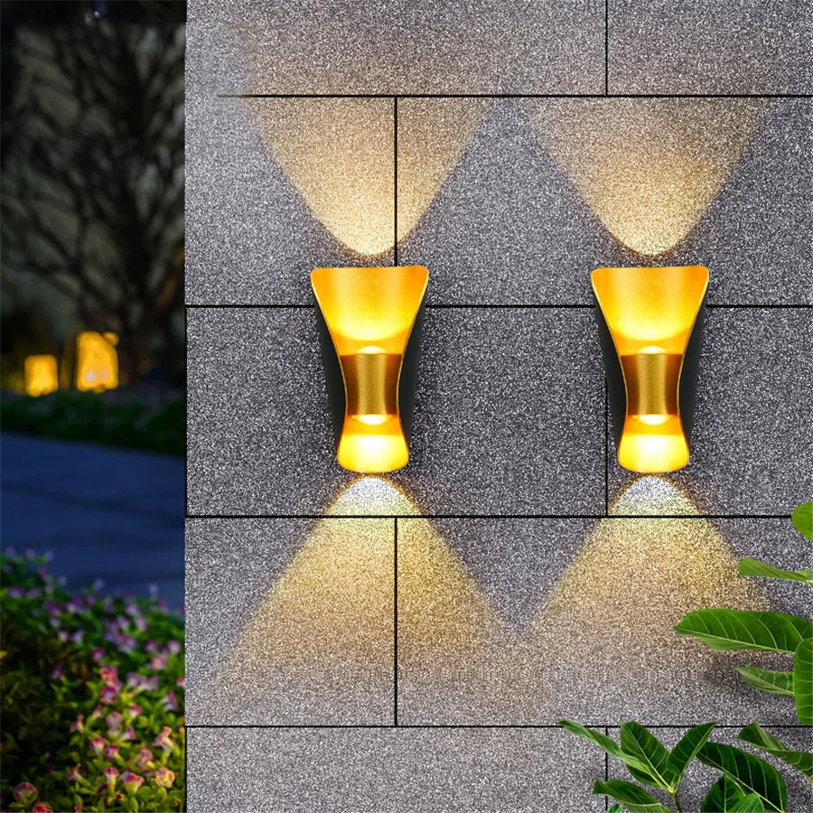 

10W Outdoor LED Wall Light Modern Up and Down Porch Light Aluminum Waterproof IP65 Hotel Villa Balcony Aisle Staircase Wall Lamp