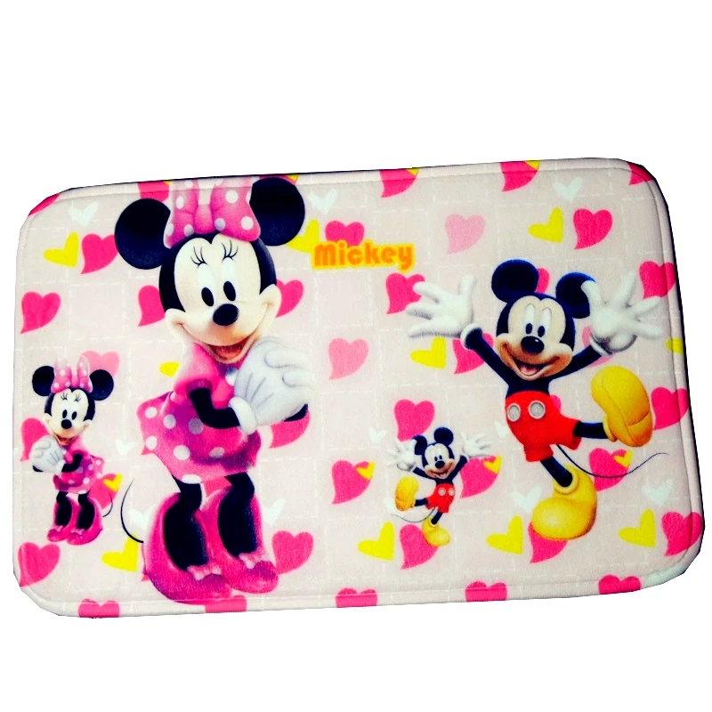 Disney Mickey Minnie Car Customized Anime Mat Decoration Home Carpets Cartoon Rug Bedroom Floor Mats Bath Plush Rugs Doormat NEW | Дом и сад