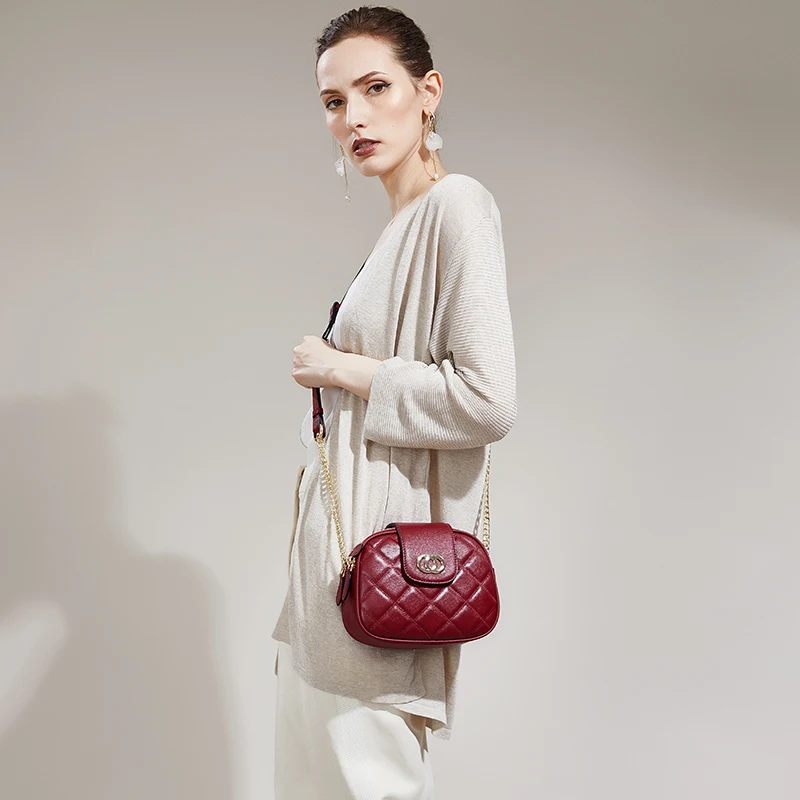 Сумка на плечо ZOOLER женская из натуральной кожи модный саквояж роскошный