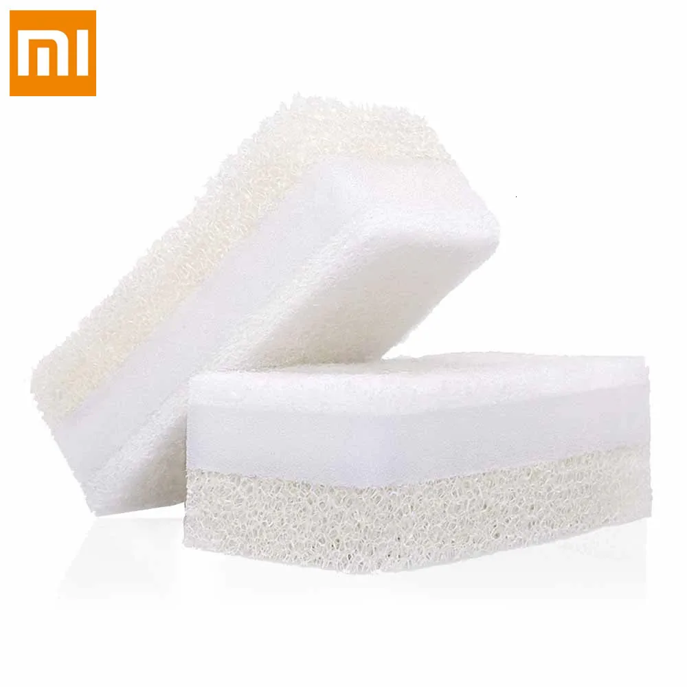 Xiaomi Mijia JieZhi Three-Layer Composite Dishwashing Brush Kitchen Sponges Household Cleaning Eco-Friendly Scouring Pads 6pcs |