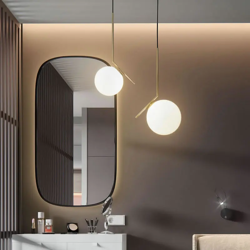 Современный стиль гостиной спальни минималистичный ресторанный подвесной