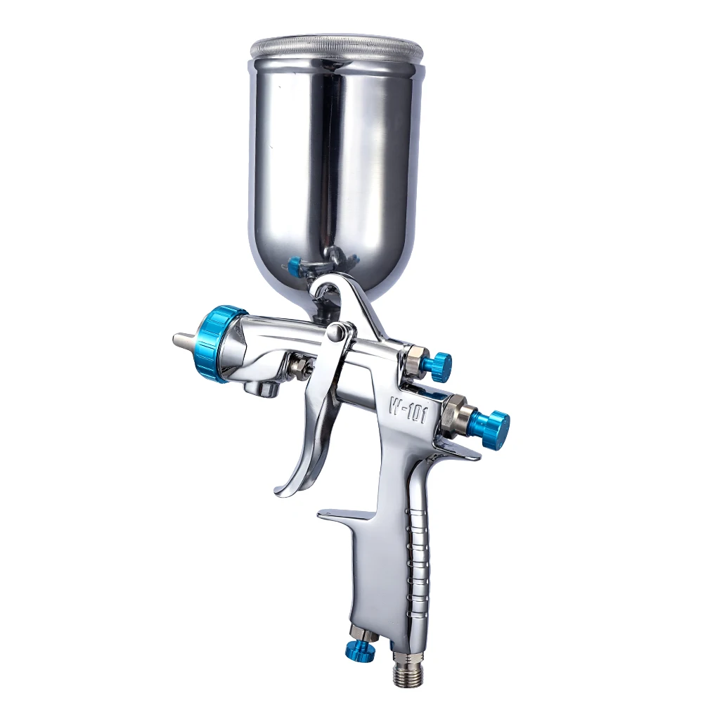 Пистолет распылитель ручной из нержавеющей стали с гравитационным подающим
