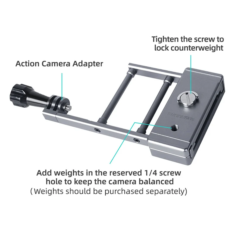 

Gimbal Mount Adapter For GoPro Hero 9 8 Osmo Action Camera Switch Fixed Plate For DJI OSMO Mobile 3/4 OM 4 Handheld Stabilizer