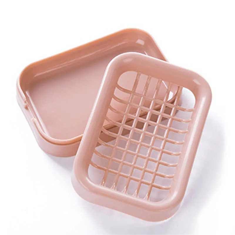 

Soap Holder Double-layer Bathroom Accessories Plastic Shower Soap Dish Non-slip Draining Tool Drainage Soap Box 1PC