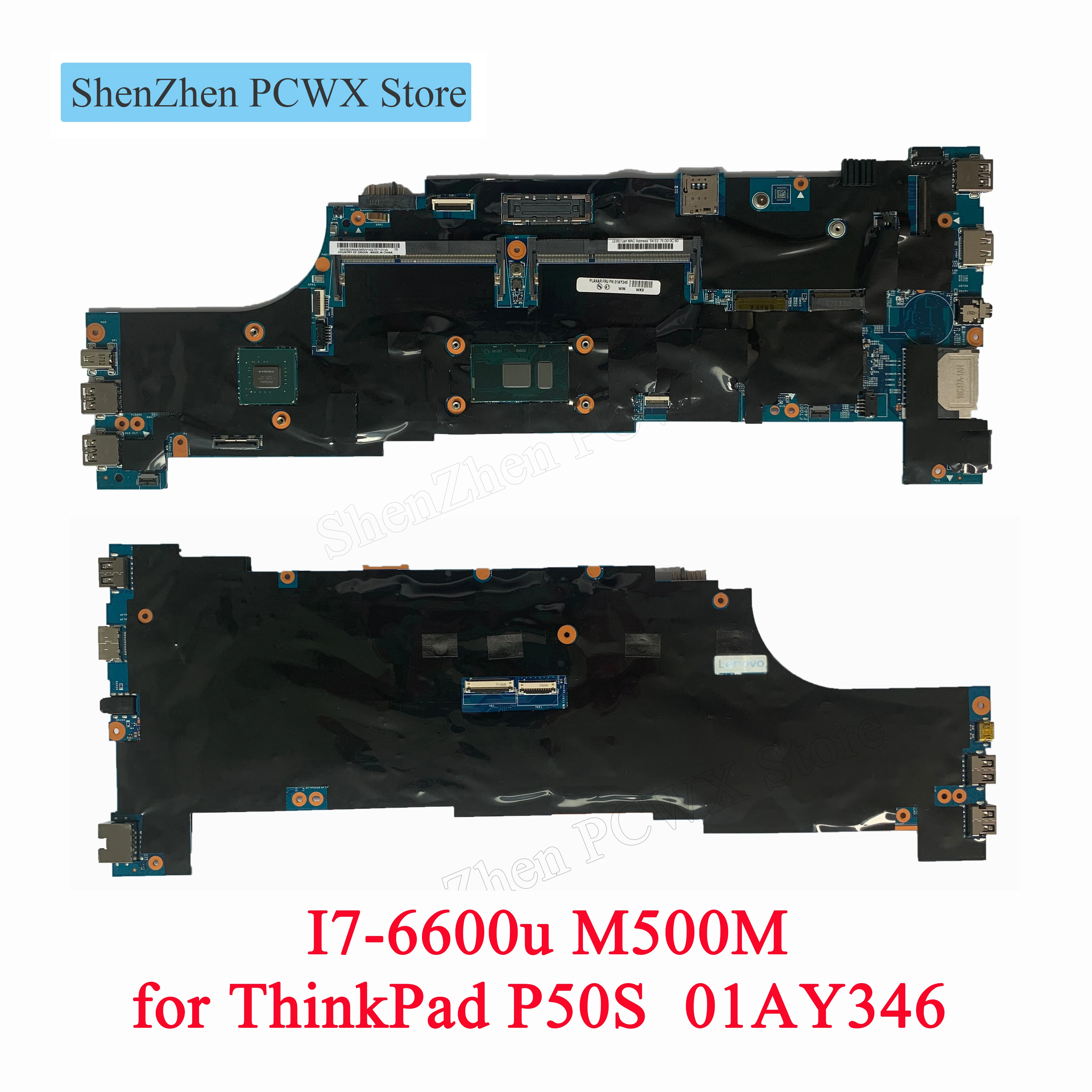 I7 6600u M500M GPU для Lenovo ThinkPad P50S материнская плата с ЦП 01AY346 отдельная видеокарта тест