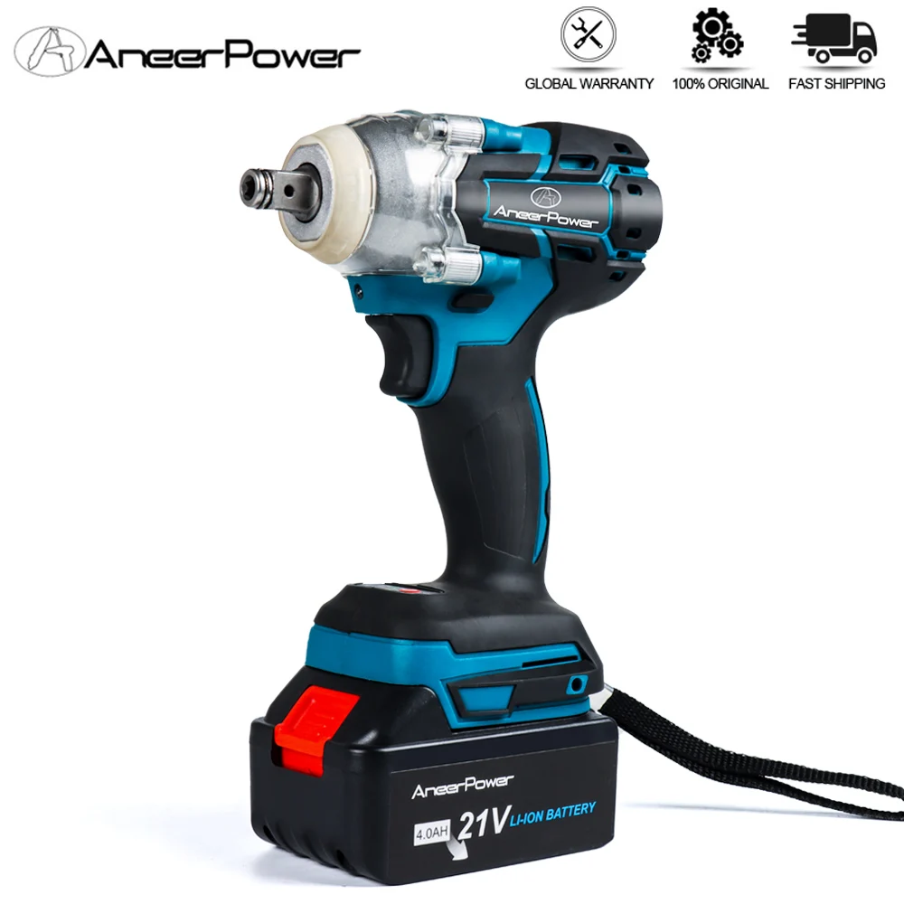 

Brushless 350N.m Electric Impact Wrench 21V Rechargeable 3 in 1 Wrench Drill Screwdriver Power Tools 4000Mah Lithium Battery