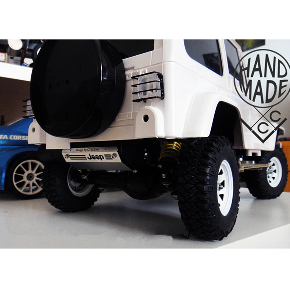 Пластиковый топливный бак с металлическим логотипом для 1/10 Rc автомобиля Tamiya cc01