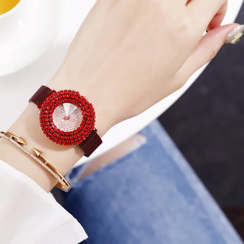 Gorben Fashion Ultra Thin Mesh Belt Quartz Watch Female Clock Wristwatch Ladies Wrist Watch Simple Woman's Watches