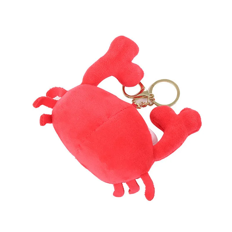 Плюшевые краб куклы океанские животные плюшевая игрушка с подвеской пушистая