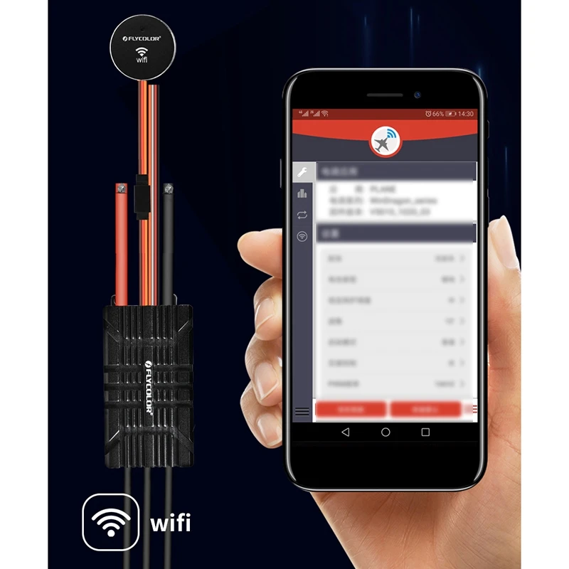 

FLYCOLOR WinDragon ESC 2-6S Speed Controller 80A Support WIFI APP Programming for RC Racing Drone Air
