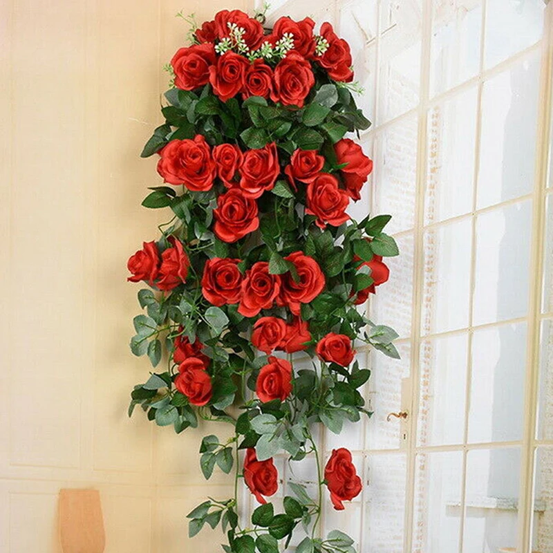 Искусственный ротанговый цветок искусственные цветы лоза настенная подвеска