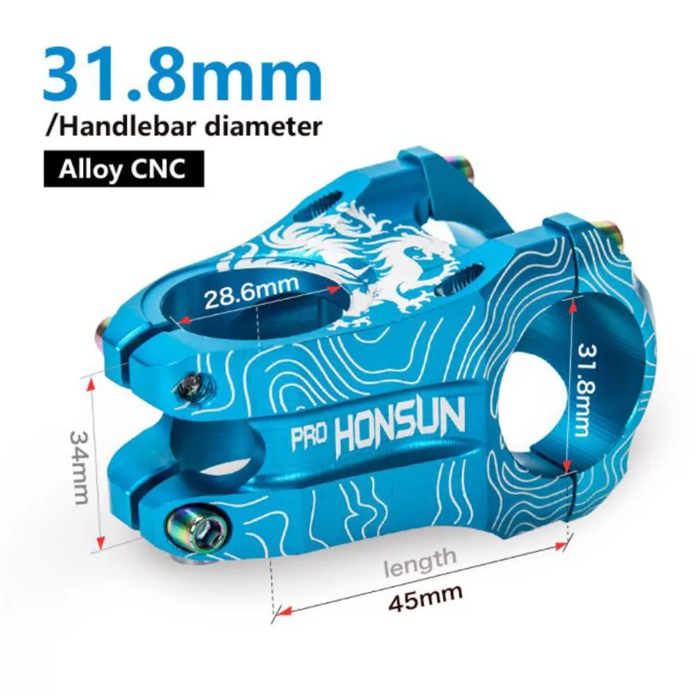 

1 X Stem 31.8mm MTB Mountain Bike Road Bike Stem Handlebar Short Stem Bicycle Parts Lightweight Double Nail High Stability