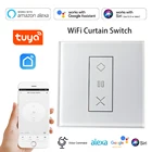 Переключатель для штор Tuya Smart Life, Wi-Fi, переключатель для жалюзи, рулонных штор, голосовое управление через приложение, работа с Google Home, Alexa