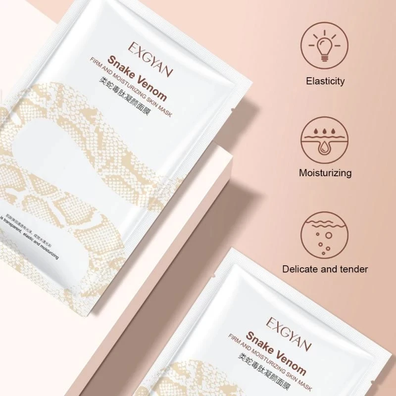 1 шт. маска для лица со змеиным ядом и пептидом | Красота здоровье