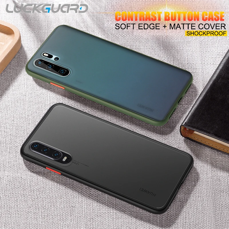 Полупрозрачный чехол для Huawei P20 P30 Lite Mate 20 30 V30 Pro Honor Nova 5 5i 6 se Y6 Y7 Y9 2019 силиконовый