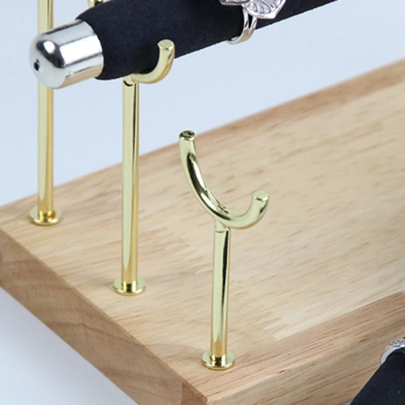 

Wooden Jewelry Display Stand Ring Holder T-Bar Display Bracelets Anklets Jewelry Display Stand Packaging Jewelry Tool