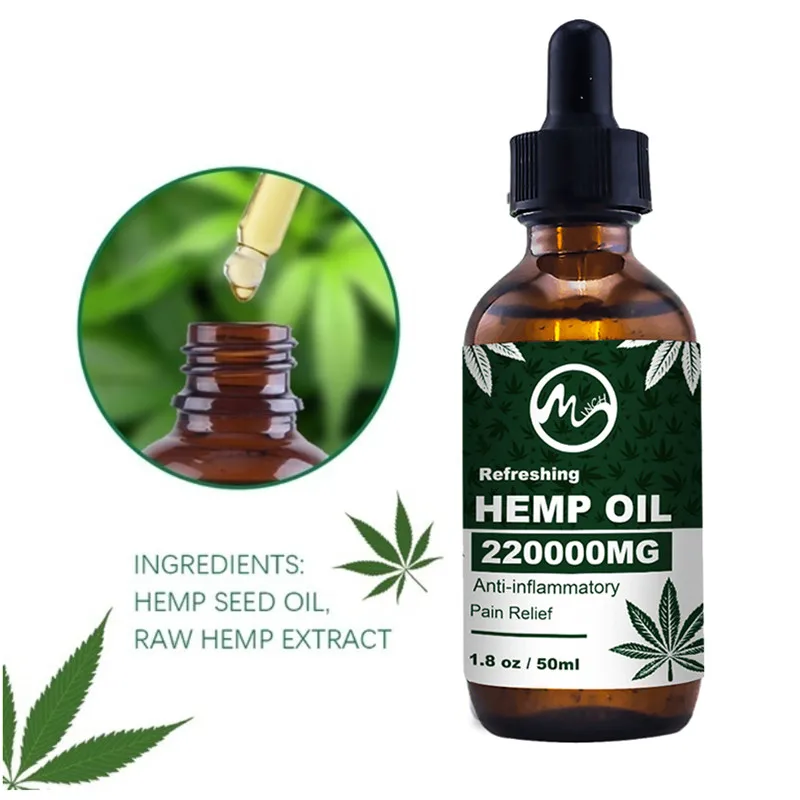 Масло пеньковое Minch 50 мл масло конопляного волокна для снятия боли 220000 мг
