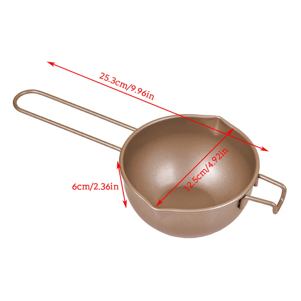 

Melting Pan Boiler Carbon Steel Chocolate Pot Bowl for Candles Candy Butter Cheese Baking Tool