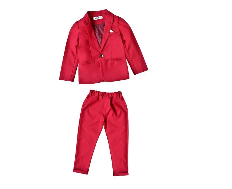 Fashion Boys Formal Wedding Birthday Party Suits Children Clothes Sets Kids Blazer Pants ceremony Costumes Baby Outfits | Детская одежда