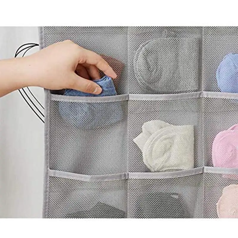 Многофункциональная складная сумка для хранения одежды прозрачная висячая