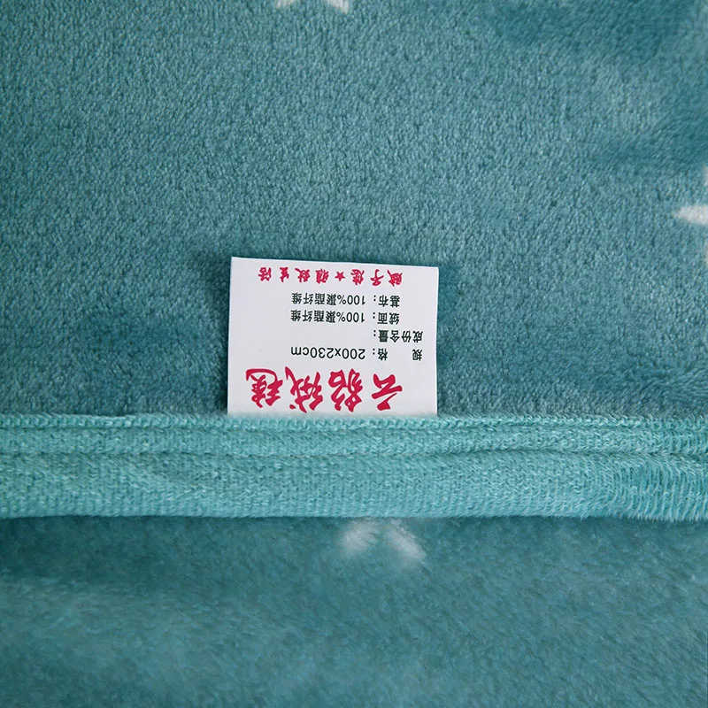 Зеленое/одиночное одеяло для сада мягкое и нежное толстое бархатное с