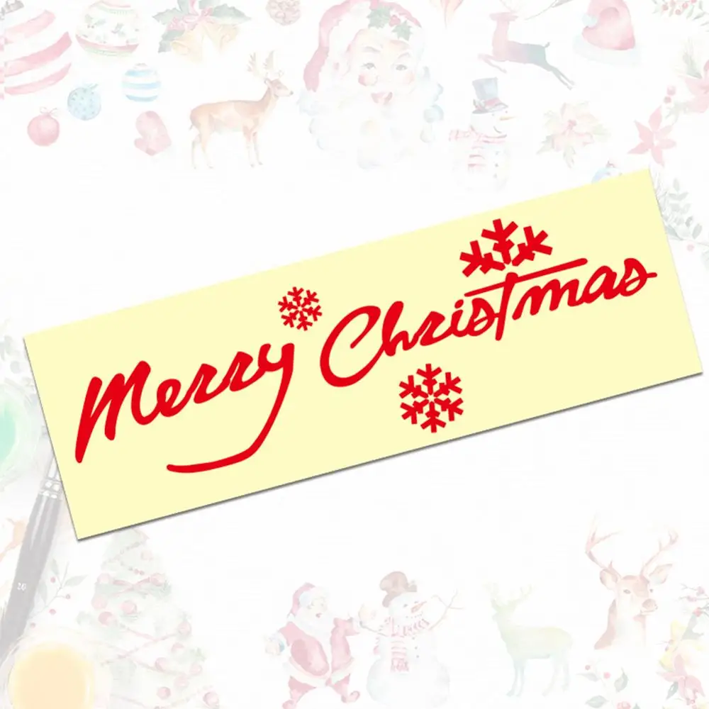 Автомобильная наклейка с надписью &quotMerry Christmas&quot принтом оленя дерева