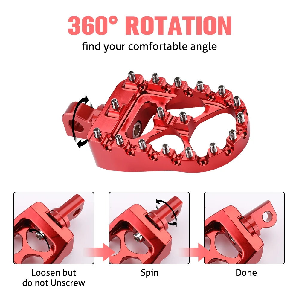 Подножки универсальные для мотоцикла вращающиеся педали Dyna Softail Road King Sportster XL 883 120