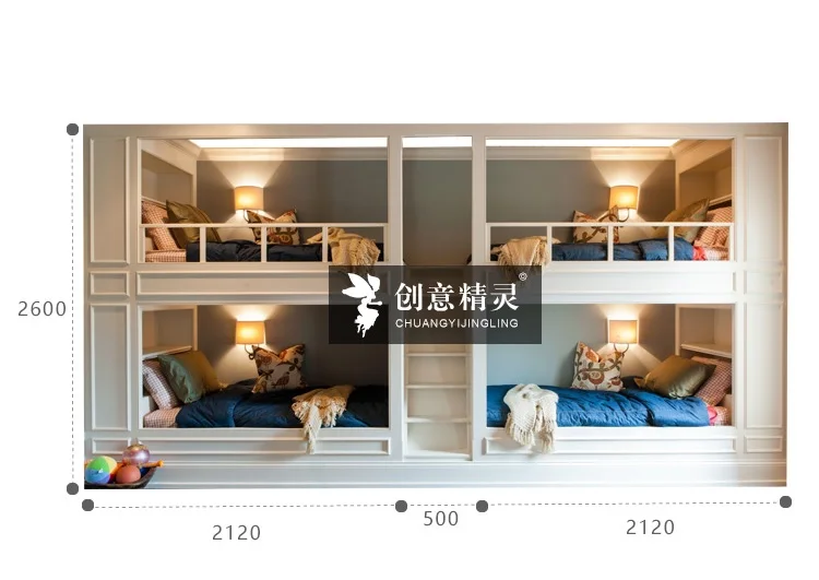 4XPACK индивидуальные Размеры вертикального пространства двухъярусная кровать с