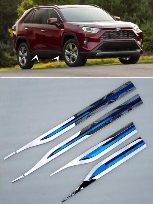 Новая Rav4 6 шт./компл. нержавеющая сталь для боковых дверей автомобиля Защита